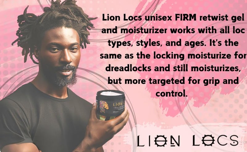 Beard Gains Lion Locs Hair Locking Dreads Moisturizer for Dreadlocks, Locks, Microlocs, Interlocks, Braidlocks, Braids, Fauxlocs, Twistlocks, or Sisterlocks (8oz) (Firm) - Image 5