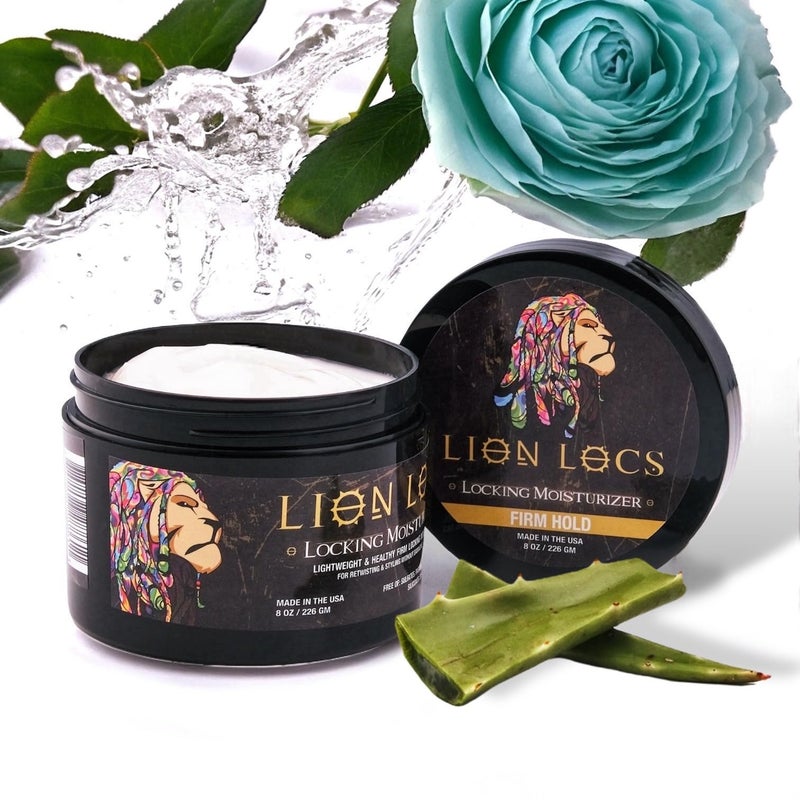 Beard Gains Lion Locs Hair Locking Dreads Moisturizer for Dreadlocks, Locks, Microlocs, Interlocks, Braidlocks, Braids, Fauxlocs, Twistlocks, or Sisterlocks (8oz) (Firm) - Image 1