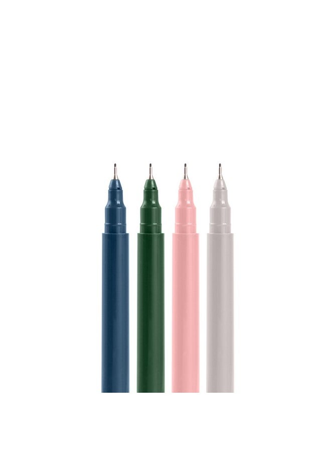 Poppin Fineliner Felt Tip Pens, Smooth Flow, Long Lasting Black Ink, Fine Point Tip, Ideal For Writing, Journaling, Sketching, Assorted Colors, Set Of 4 (Assorted Velvet)  - Image 3