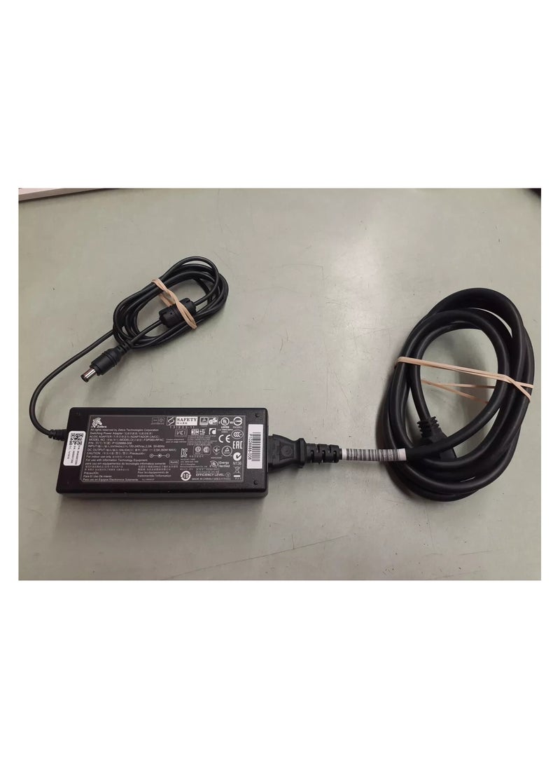 ZEBRA 24V - 2.5Amp AC/DC Power Adapter for Barcode Printer Compatible with TVS RP3160 Thermal Reciept Printer(Black)  - Image 1