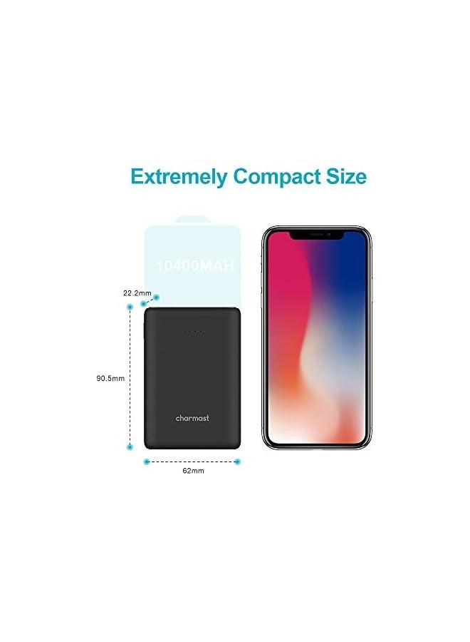 Charmast Smallest 10400 USB C PD Quick Charge Portable Charger, Mini Small 10400 mah Power Delivery QC Power Bank, Compact Phone External Battery Pack Chargers Compatible with IPhone, Samsung, Pixel - Image 3