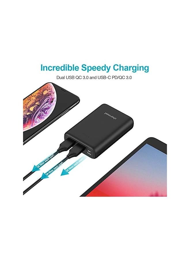 Charmast Smallest 10400 USB C PD Quick Charge Portable Charger, Mini Small 10400 mah Power Delivery QC Power Bank, Compact Phone External Battery Pack Chargers Compatible with IPhone, Samsung, Pixel - Image 5