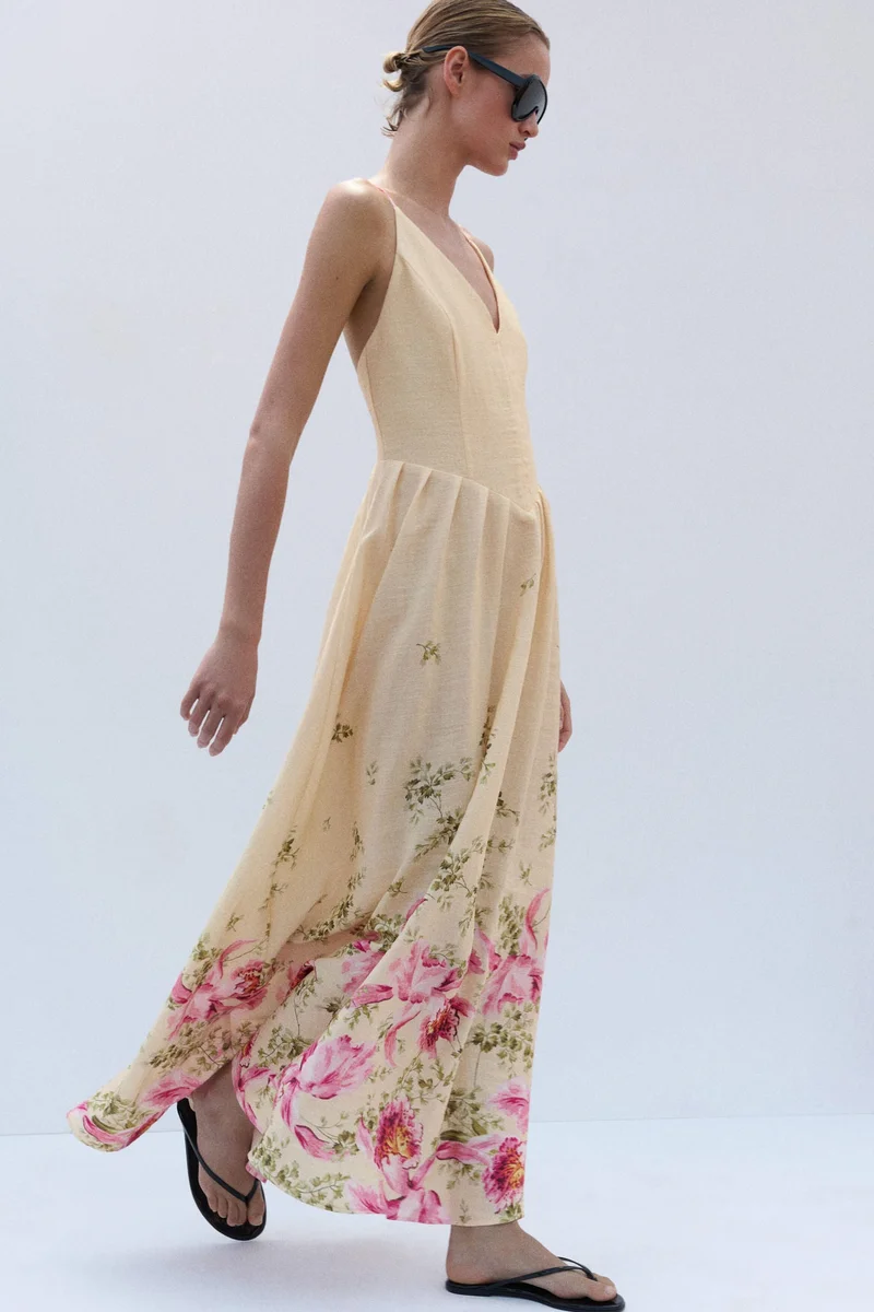 H&M Flared-skirt strappy dress