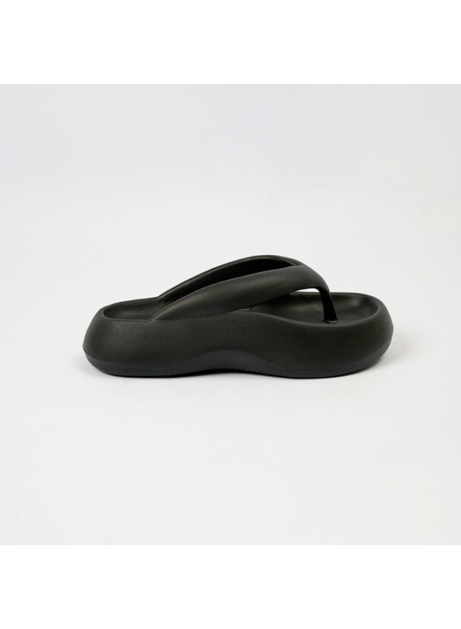 Hi-style Eva Thick-soled Flip-flops For Women's Summer Outer Wear, Versatile And Fashionable Waterproof And Non-slip Beach Shoes - Image 1