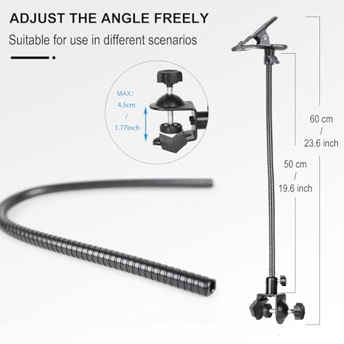 TRUMAGINE 20" Ajustable Jaws Flex Clamp Mount Clip Gooseneck Extension for Gopro Cameras Studio Stand Lighting Accessories - Image 3