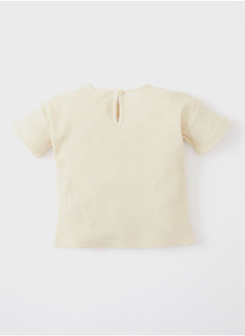 DeFacto - Regular Fit Slogan Short Sleeve T-Shirt - Image 1