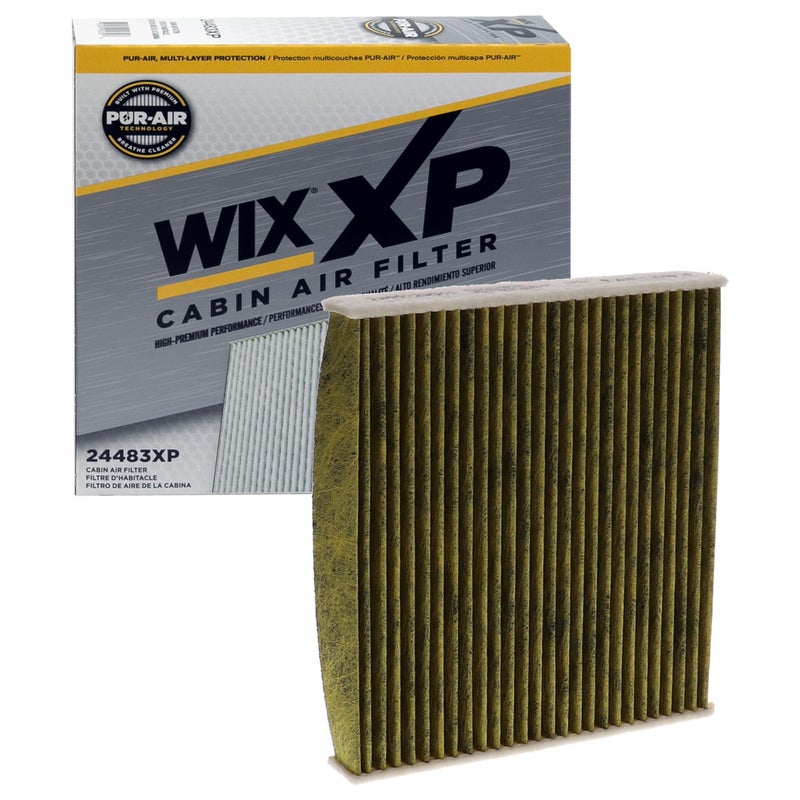 WIX 24483XP WIX XP Cabin Air Filter Replacement, Triple-Layer Protection with Activated Carbon & Advanced Airflow Media Compatible With Various Lexus, Toyota, Scion, Pontiac Vibe, Subaru - Image 1