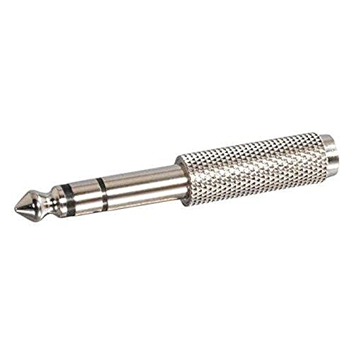 C2G/ Cables To Go 40639 1/4 Inch Stereo Male to 3.5mm Stereo Female Adapter, TAA Compliant, Silver - Image 5