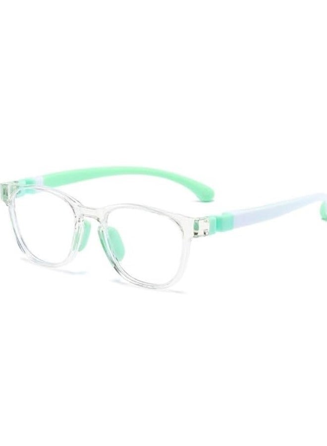 RATSAW Anti Blue Light Blocking Glasses Kids Anti Glare Eyestrain UV TV Phone Children Silicone Safety Eyewear for 3-12 year Boys Girls - Image 1