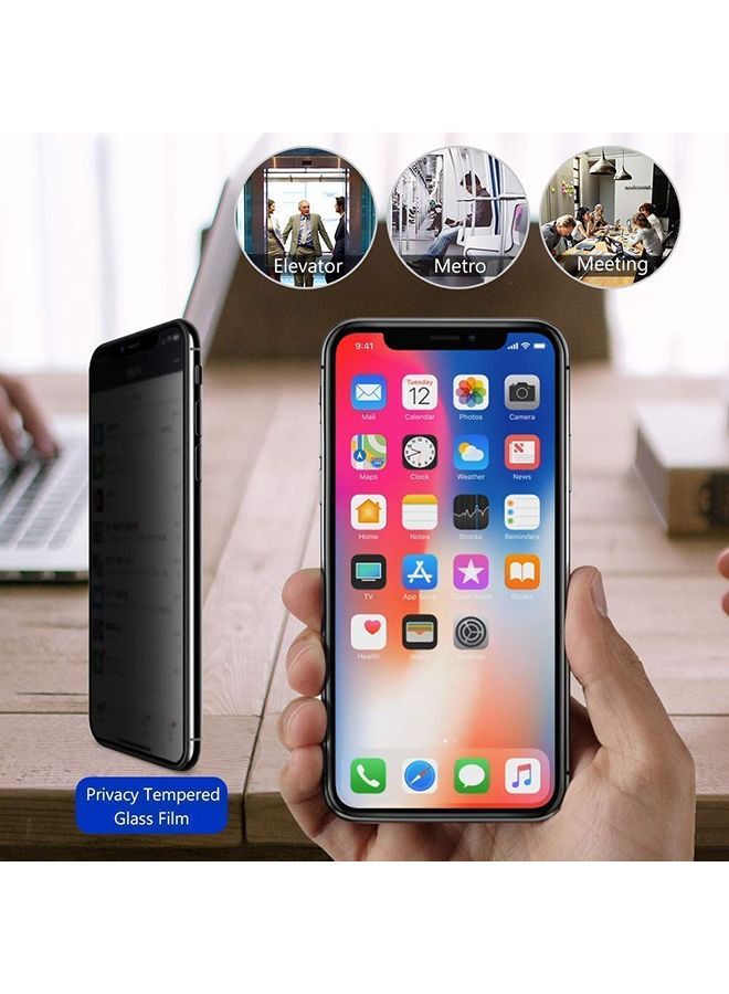 Privacy Screen Protector For Apple iPhone X/Xs Black - Image 4