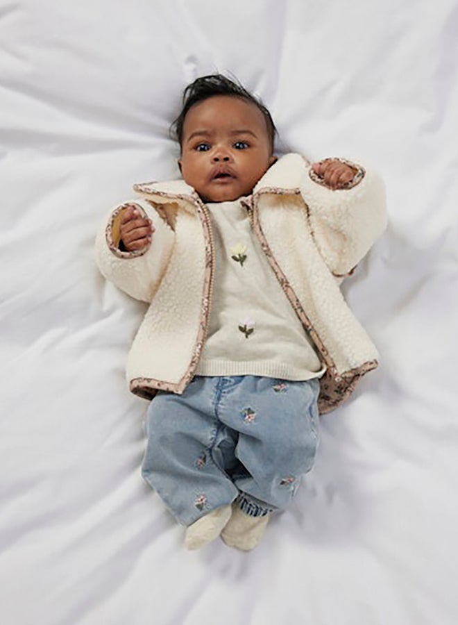 NAME IT NAME IT Baby Girls Rose Shaped Jeans  - Image 5