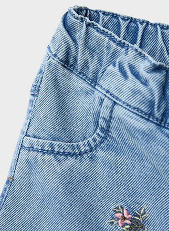 NAME IT NAME IT Baby Girls Rose Shaped Jeans  - Image 4