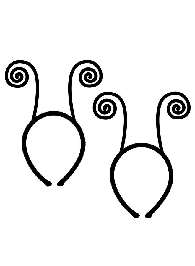 AIEX 2Pcs Butterfly Antenna Headband Butterfly Bug Hair Band Halloween Costume Party Supplies (Black) - Image 1