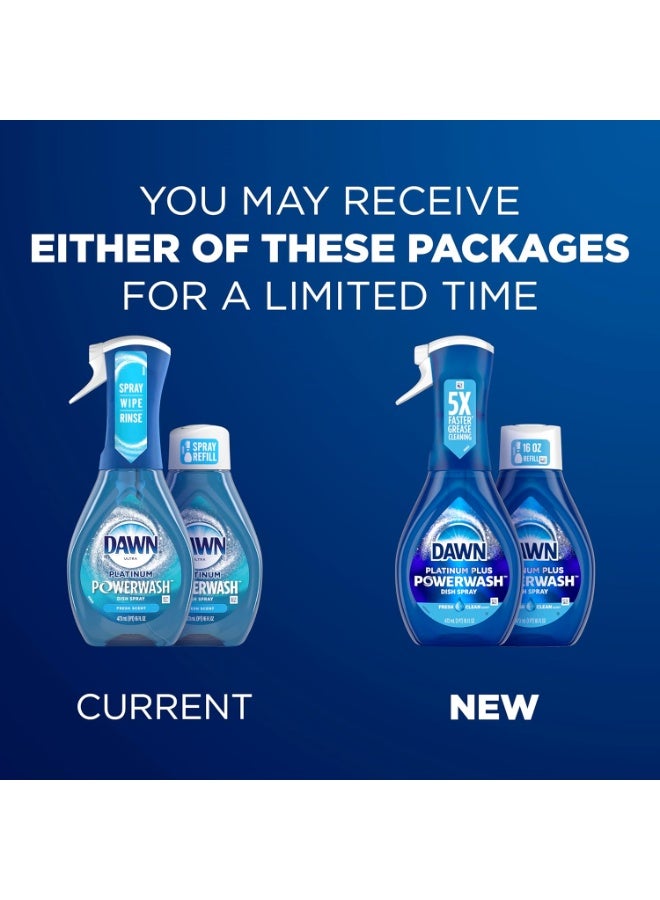 Dawn Powerwash Spray, Dish Soap, Dishwashing Liquid, Cleaning Supplies, Fresh, 1 Starter Kit + 1 Refill, 32 Fl Oz - Image 3