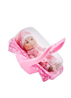 Rally Soft doll with stylish outfit, car seat, and pacifier necklace - perfect for girls  - Image 3