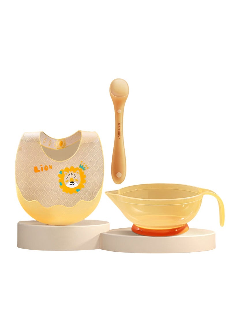 اعاره وعاء بلاستيكي للأطفال، وملعقة وزجاجة، ومجموعة ملاعق، أوعية غير قابلة للكسر للأطفال بفوهة مفتوحة، لوازم تغذية الأطفال الصغار، آمنة للاستخدام في الميكروويف وغسالة الأطباق، خالية من مادة BPA، أطباق عشاء للأطفال - Image 1