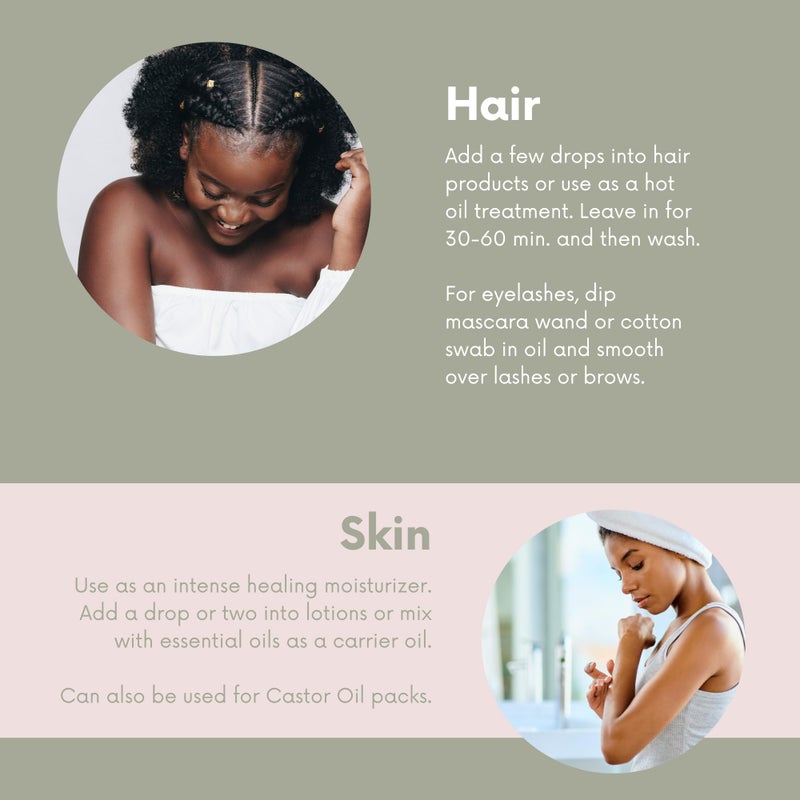 Leven Rose Jamaican Black Castor Seed Oil, Jamaican Black Castor Oil for Hair Growth, 100% Natural, Pure Organic Serum, Scalp Oil Treatment, Skin Soothing 4 oz - Image 5