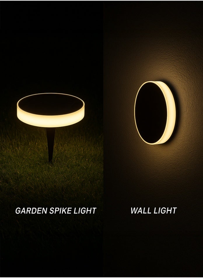 Vmax 2-in-1 Solar Garden & Wall Light – Warm White LED, IP65 Waterproof, Automatic Outdoor Lighting - Image 1