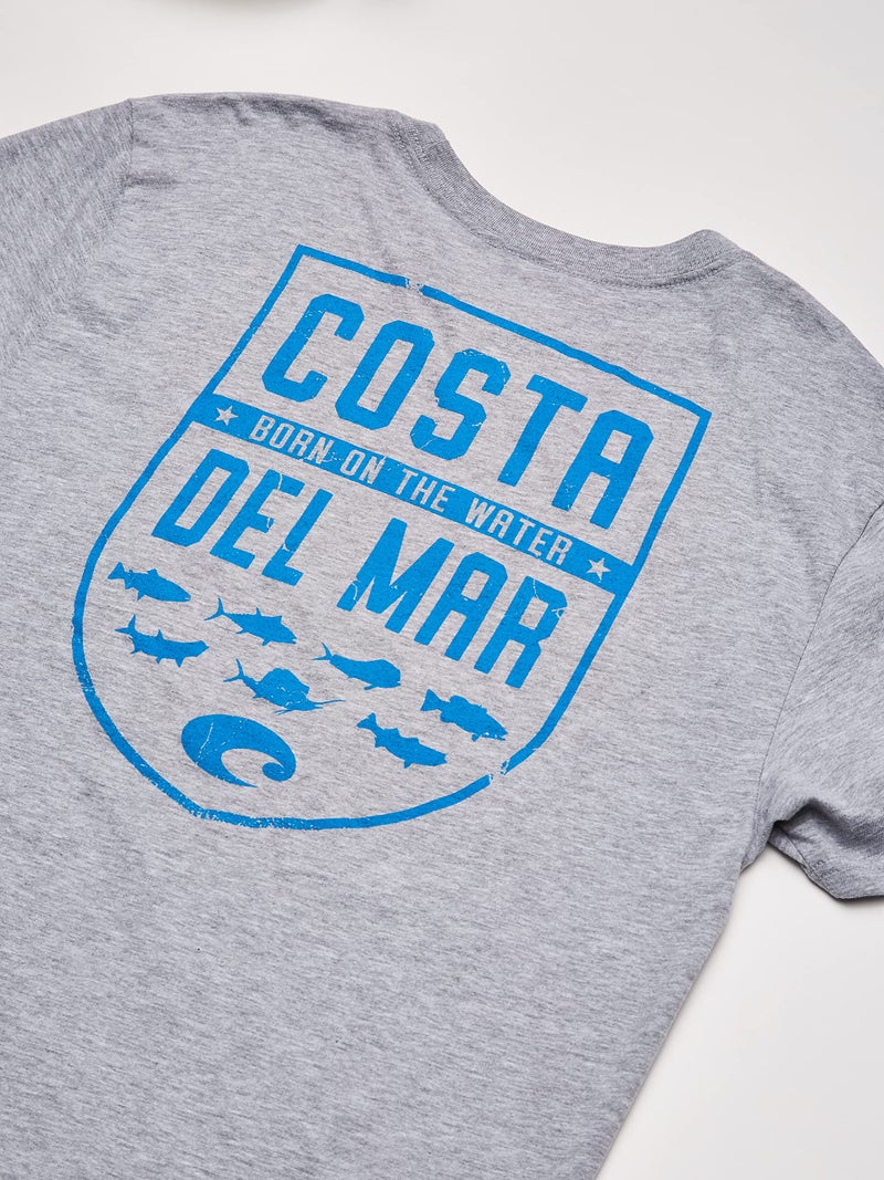 Costa Del Mar Species Shield Short Sleeve T Shirt, Gray Heather, X-Large - Image 3