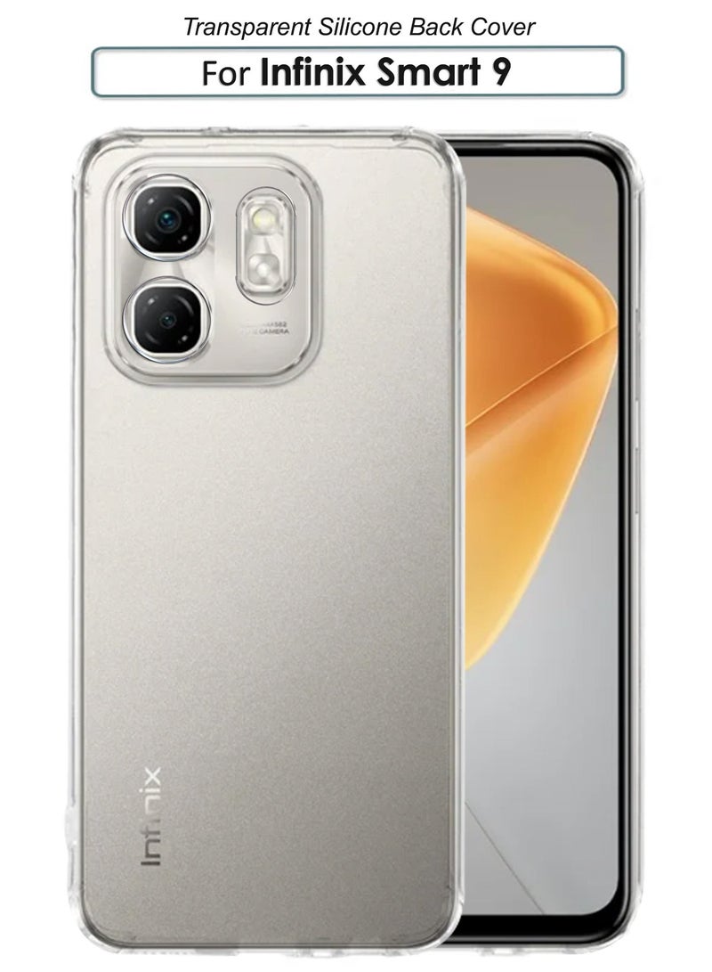 NAFCO For Infinix Samart 9 - Transparent Silicone Drop-Proof Clear Protective Phone Cover - Transparent - Image 1