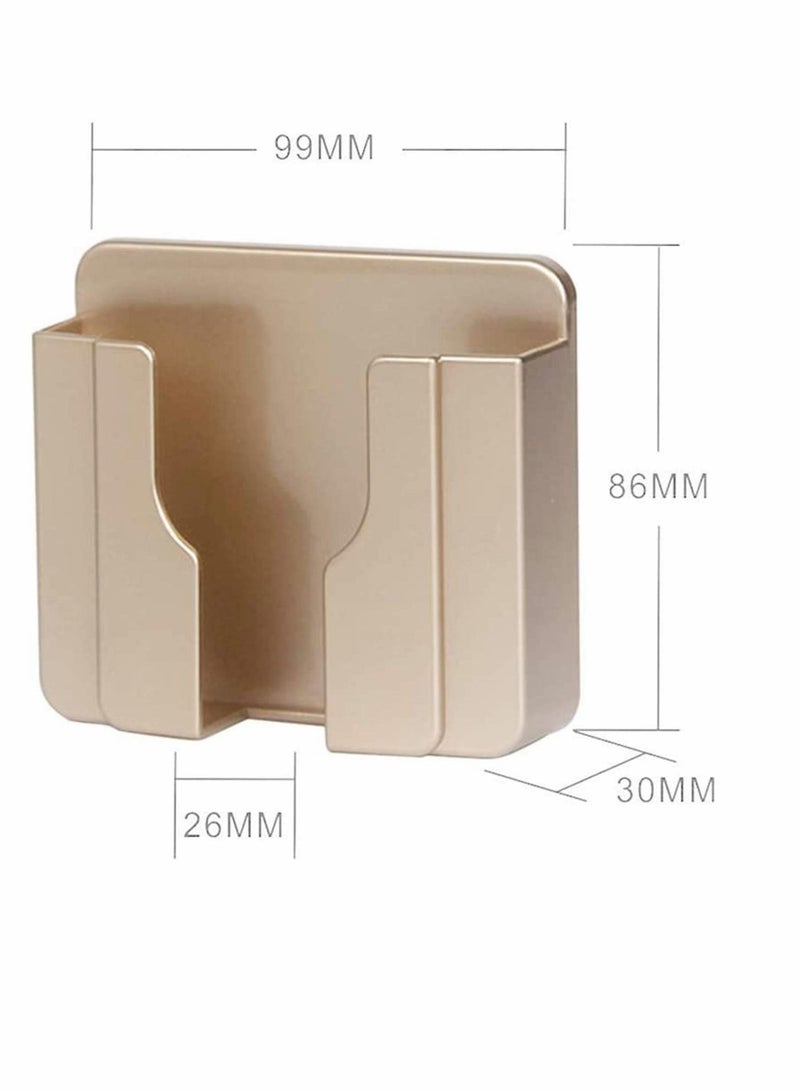 Y&D 2 Pieces Remote Control Storage Box, Wall-Mounted Mobile Phone Holder, ABS Organizer Box with Hook for Charging Stand, (2 Colors) - Image 3