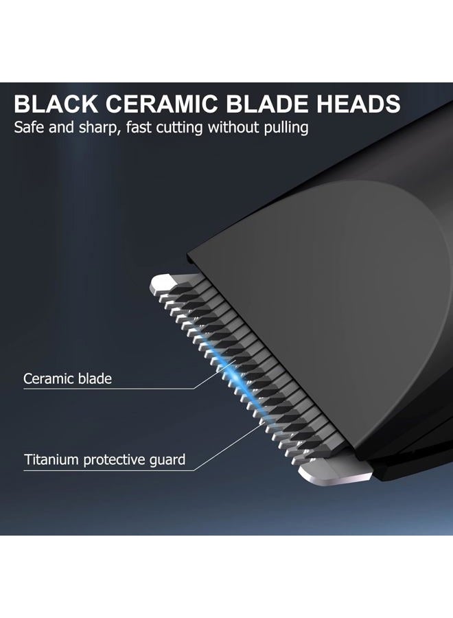 OLOV Electric Groin Hair Trimmer - Ball Trimmer for Men - Nose Hair Trimmer, Replaceable Ceramic Blade Heads, USB Recharge Dock & Nosetrimmer Head, Waterproof Male Hygiene Razor - Image 3
