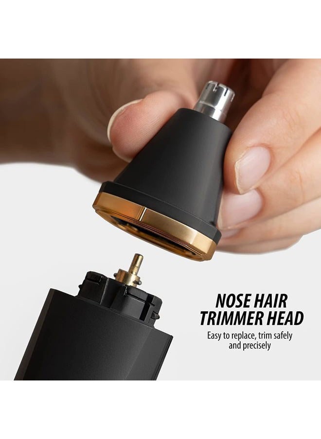 OLOV Electric Groin Hair Trimmer - Ball Trimmer for Men - Nose Hair Trimmer, Replaceable Ceramic Blade Heads, USB Recharge Dock & Nosetrimmer Head, Waterproof Male Hygiene Razor - Image 2