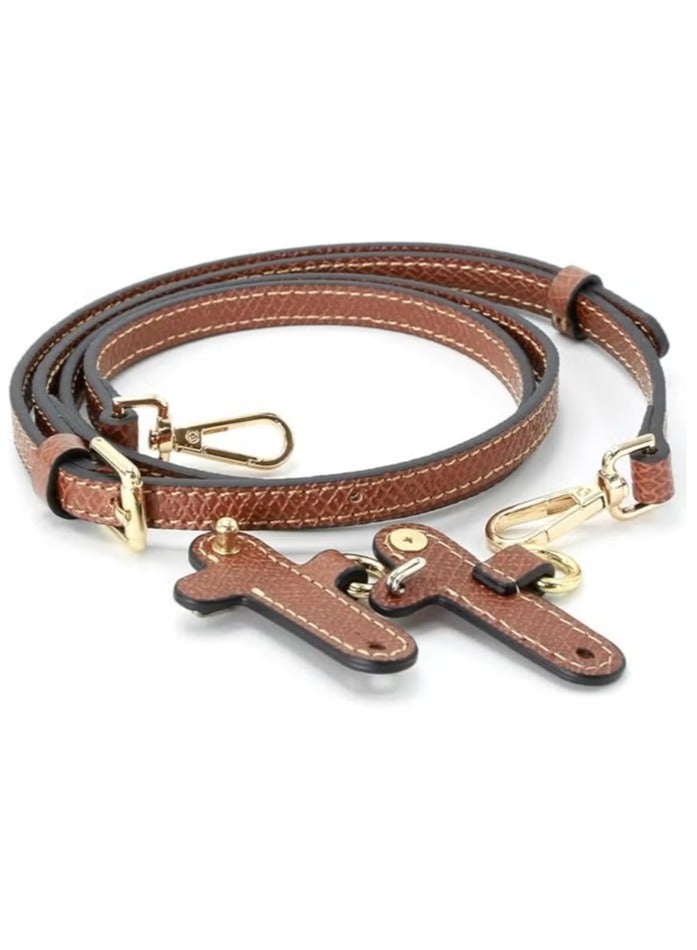 BUPY Stylish Genuine Leather Purse Straps - Adjustable Shoulder Strap for Replacement for Crossbody or Shoulder (Brown) - Image 5