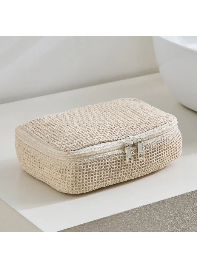 Home Box Bella Oat Waffle Medium Box Pouch - 20.5x13x5 cm