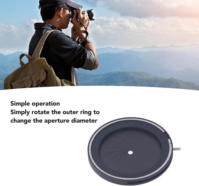 Adjustable Iris Aperture, Lightweight Aluminum Alloy Diaphragm for Photography, 2 44mm Diameter, Stable - Image 3
