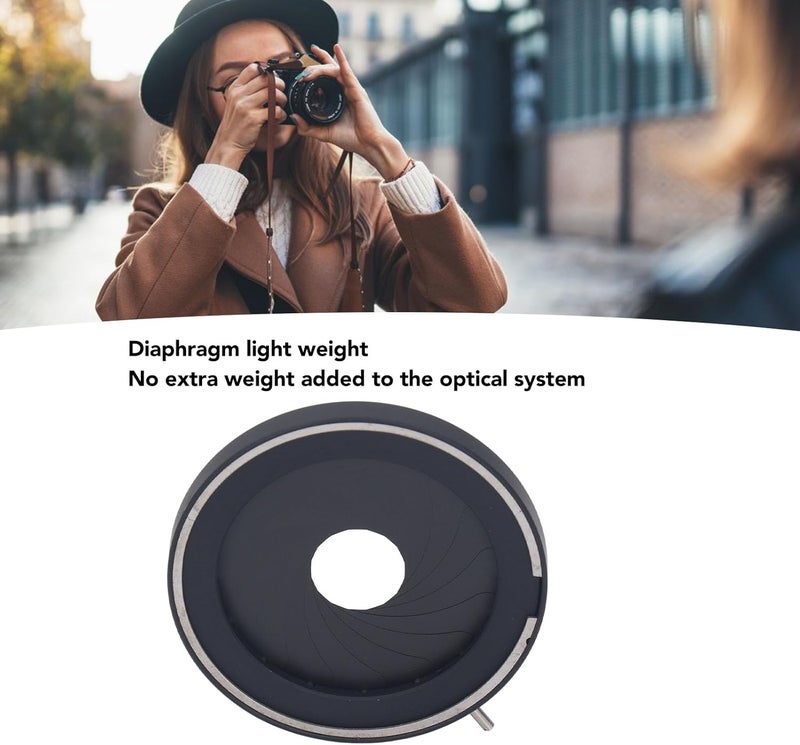 Adjustable Iris Aperture, Lightweight Aluminum Alloy Diaphragm for Photography, 2 44mm Diameter, Stable - Image 2