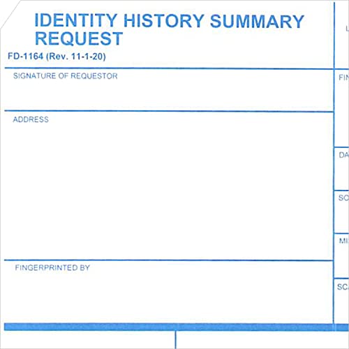 Crime Scene FD-1164 Fingerprint Kit, 5 XL Ink Strips, 5 Cards and Directions. Use to get an FBI History Summary (Rap Sheet) - Image 5