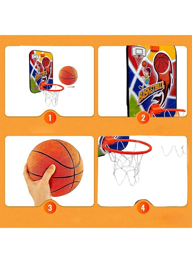 FunBlast Basketball for Kids - Wall Mount Adjustable Basket Ball Kit for Kids, Basketball Hoop for Kids, Kids Basketball Toys, Indoor and Outdoor Games for Boys & Kids - Image 3
