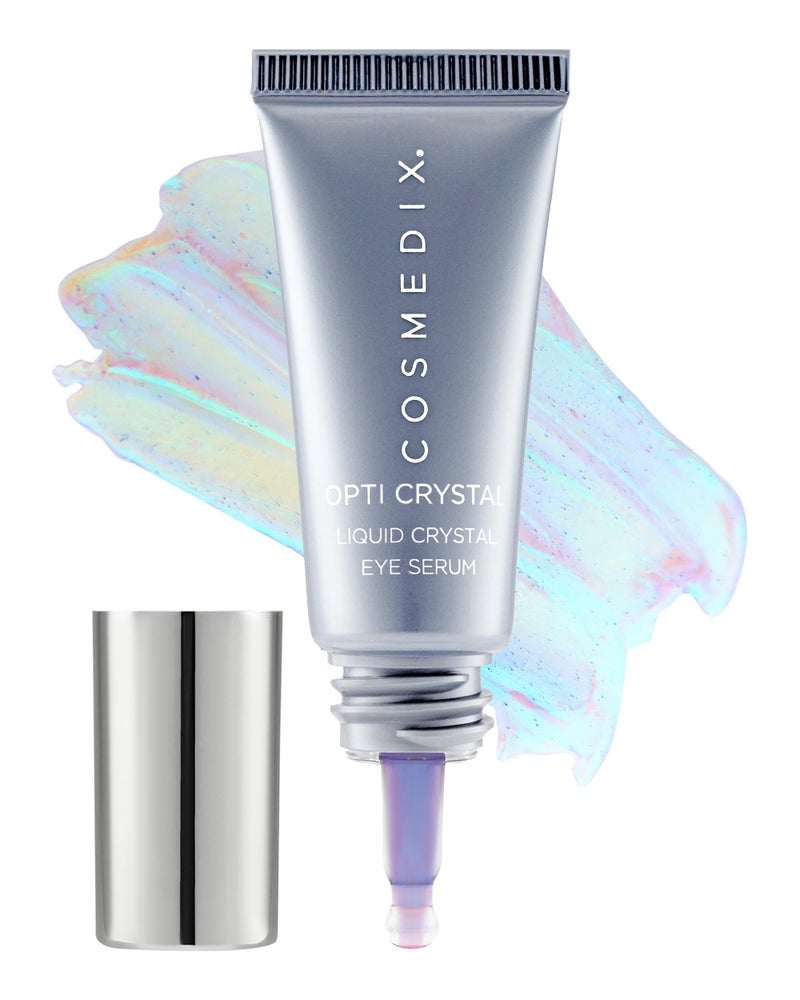 COSMEDIX Under Eye Serum for Dark Circles & Puffiness, Opti Crystal - Lifting & Firming Liquid Serum for Fine Lines & Wrinkles - Brightening, Moisturizing, & Hydrating Anti Aging Eye Puffy Bags Serum - Image 1