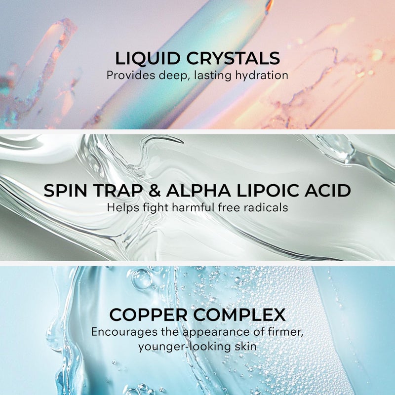 COSMEDIX Under Eye Serum for Dark Circles & Puffiness, Opti Crystal - Lifting & Firming Liquid Serum for Fine Lines & Wrinkles - Brightening, Moisturizing, & Hydrating Anti Aging Eye Puffy Bags Serum - Image 4