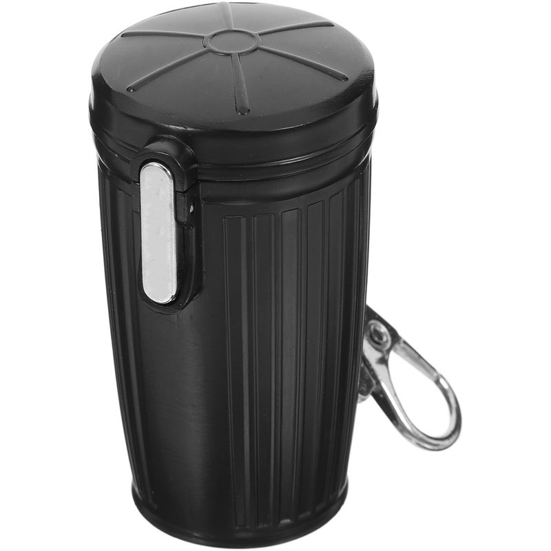 Mini Travel Ashtray with Lid Portable Pocket Cigarette Butt Holder for Smokers - Image 2