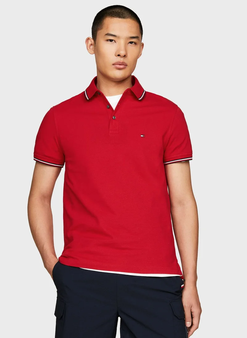 TOMMY HILFIGER 1985 Tipped Slim Fit Polo