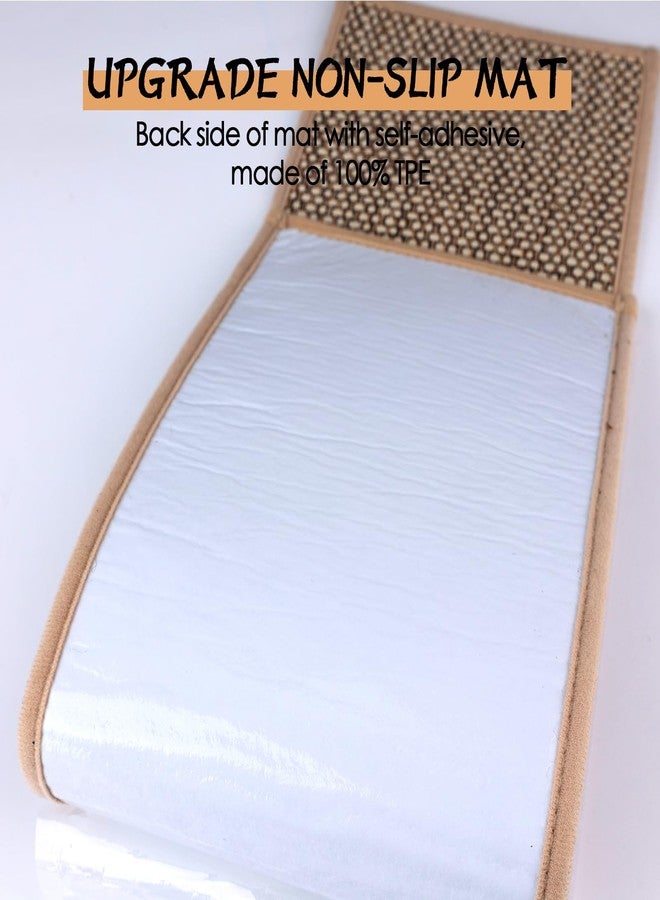 Demiwise 15 Pack Non Slip Stair Treads,8" X 30" Non Slip Carpet Stair Treads with Reusable Adhesive Rubber Backing,Staircase Step Treads Carpet Treads for Wooden Steps Indoor (Beige) - Image 3