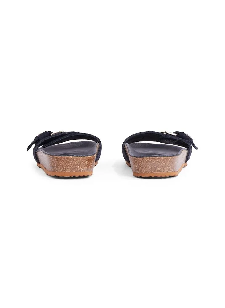 تومي هيلفيغر Soft Suede Adjustable Mule