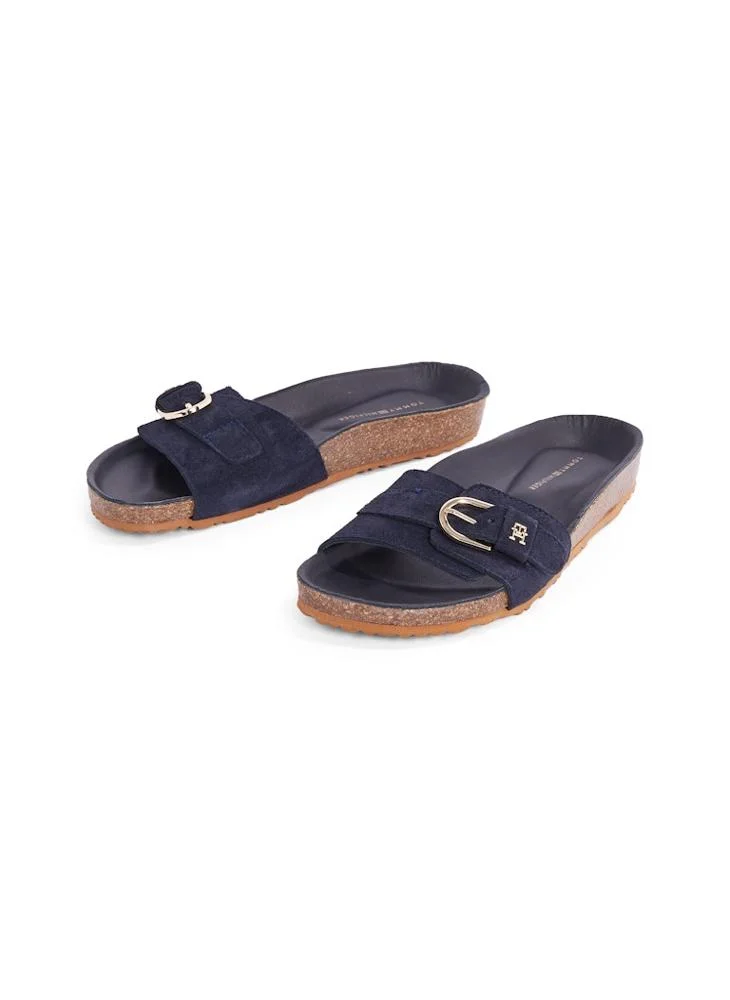 تومي هيلفيغر Soft Suede Adjustable Mule
