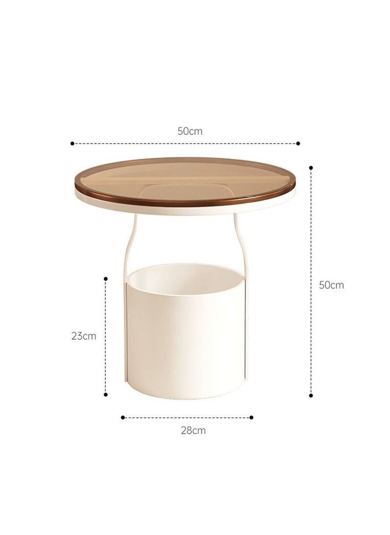 Sharpdo Nordic Ins style Coffee Table Sofa Side Small Simple Round Table