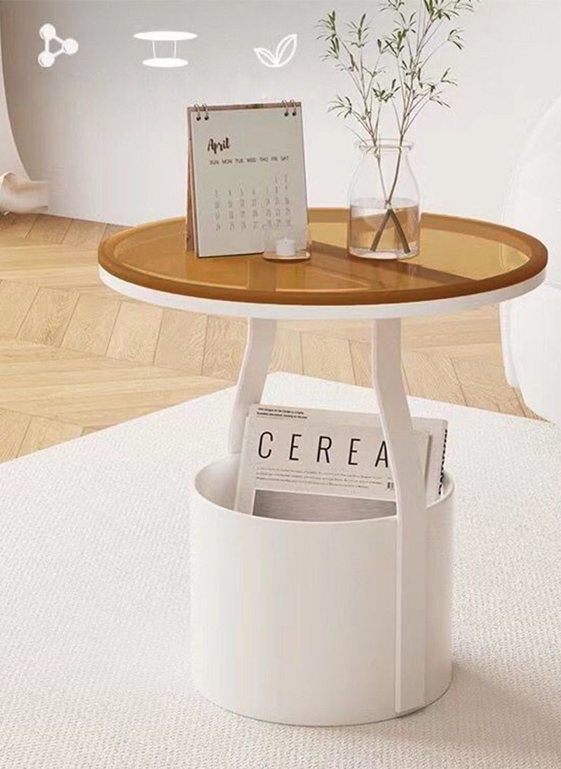 Sharpdo Nordic Ins style Coffee Table Sofa Side Small Simple Round Table