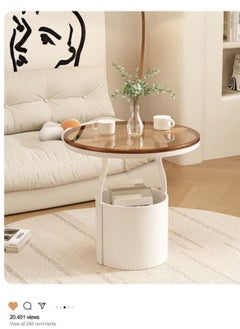 شاربدو Sharpdo طاولة قهوة على طراز Nordic Ins وطاولة جانبية صغيرة وبسيطة مستديرة  - Image 5