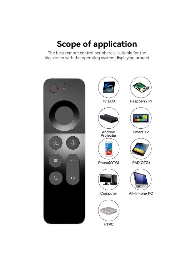 W3 Air Mouse Remote 2.4GHz – 4-in-1 Wireless Keyboard, Mouse, Remote Control & Infrared Learning for Smart TVs - Image 2