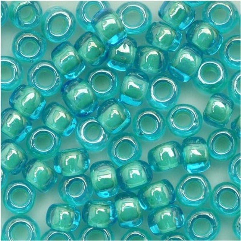 Toho Seed Beads AquaLt Jonquil Lined