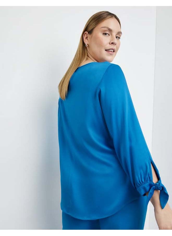 GERRY WEBER - Blouse top with knotted details on the sleeves - Image 1