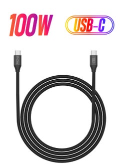 ProOne ProOne Type-C Charging & Data Cable 100W, 1M Nylon Braided Fast Charger for iPhone, MacBook Pro/Air, iPad, Samsung Galaxy, Huawei, and More  - Image 1