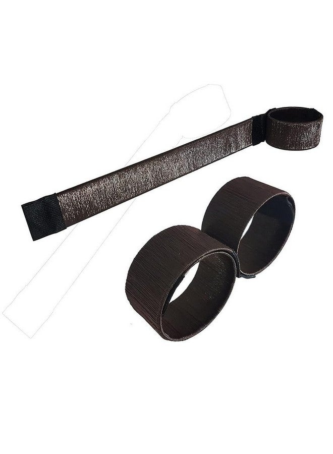 CHRONEX Beauty Donut Bun Maker Hair Bun Making Styling Tool Hair Juda Maker Womens (2Pcs),Brown - Image 2
