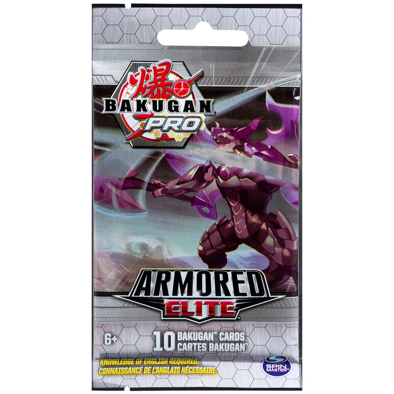 BAKUGAN Bakugan Pro, Armored Elite Booster Pack with 10 Collectible Trading Cards, for Ages 6 and Up  - Image 3