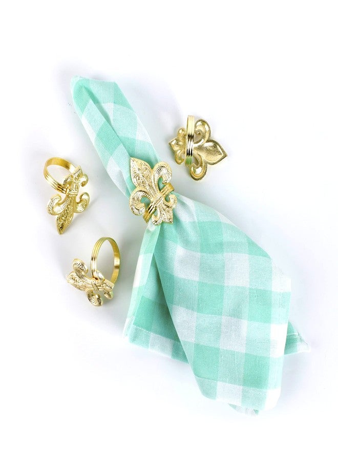 CLEENTABLE Elegant Farmhouse Napkin Rings 12-Pcs Cloth Napkin Holder Party Table Decor Metal Serviette Holders for Dining, Party, Wedding & Everyday Table Décor (Gold) - Image 5